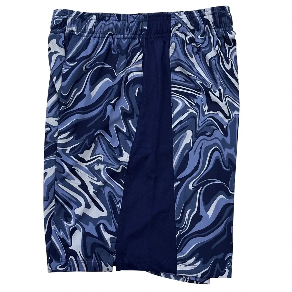 NEW Under Armour Mens UA Train Stretch 2.0 Print Shorts‎ Blue Marble Small $40 - Picture 4 of 6